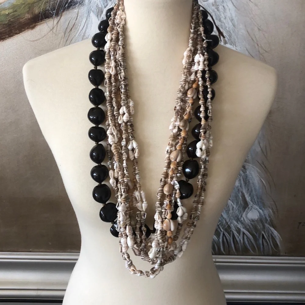Graduation Party Celebration Authentic Handmade Shell Kukui Nut Leis LAST SET